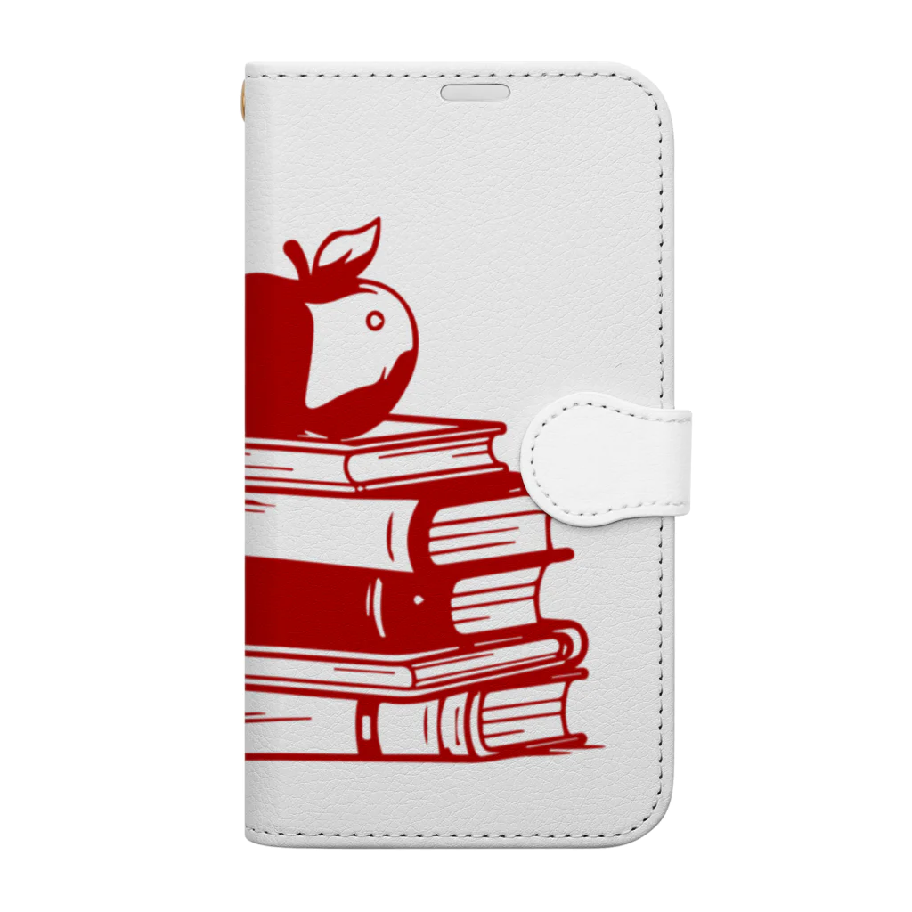 ConversationStarterのりんごと本　知恵の実 Book-Style Smartphone Case