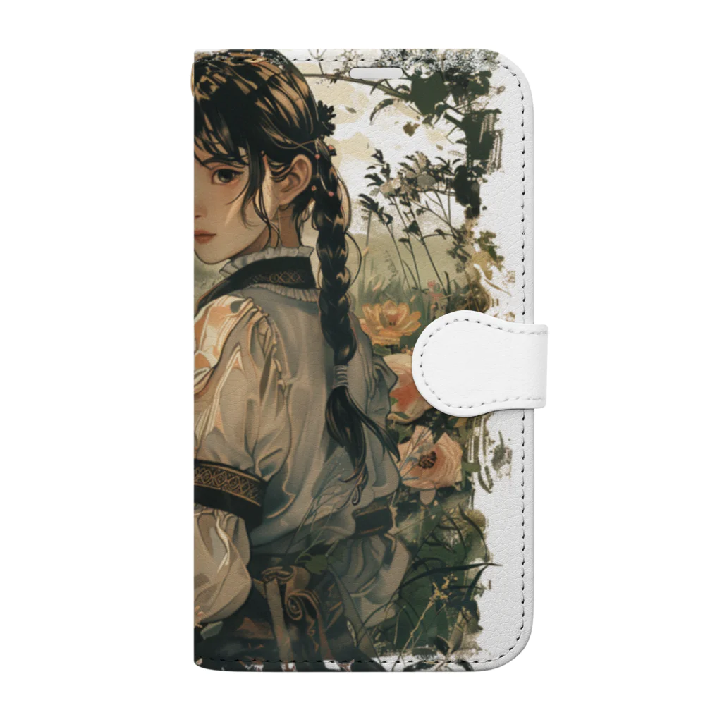 MistyStarkの虎と少女 Book-Style Smartphone Case