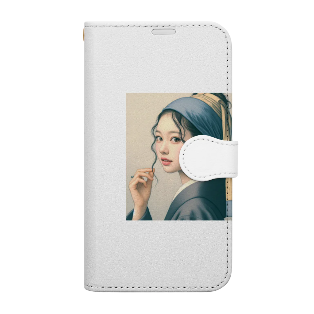 dai-gooutのJapanese Girl Book-Style Smartphone Case