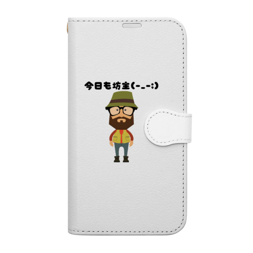 cocomomo777の釣りおやじ　今日も坊主 Book-Style Smartphone Case