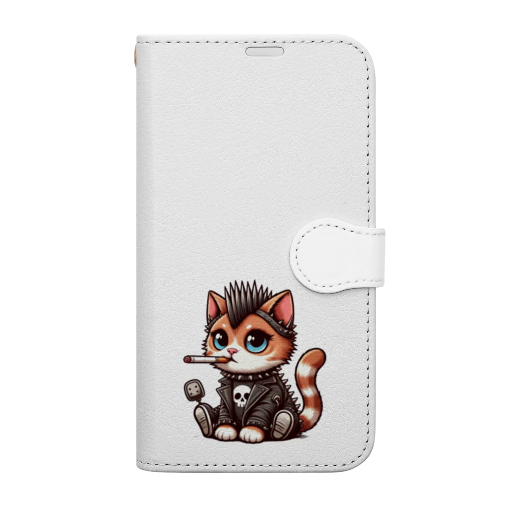 Anarchy-Attic！のPunk Cat Book-Style Smartphone Case