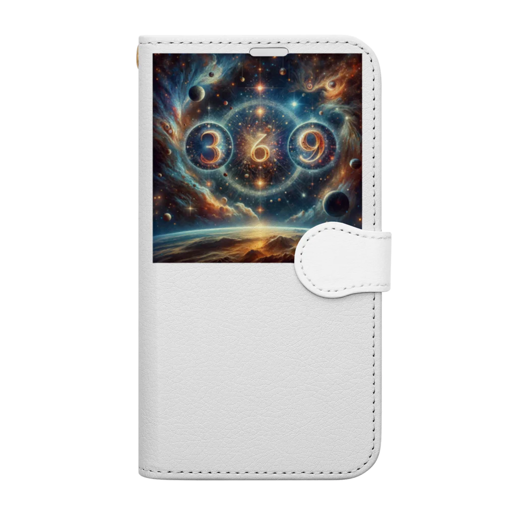 Super_Bluemoonの369＝宇宙の法則🎵 Book-Style Smartphone Case