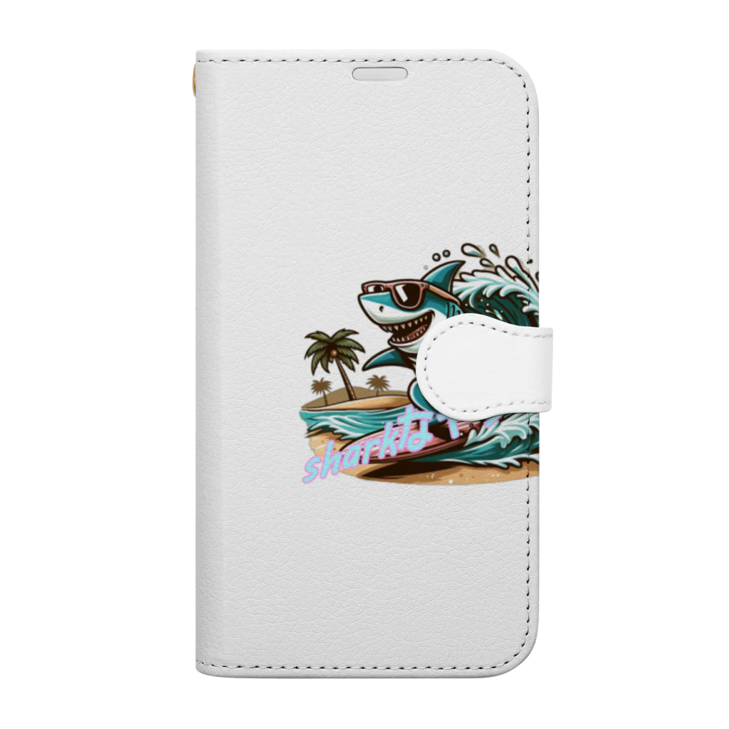 風来のSharkなヤツ!! Book-Style Smartphone Case