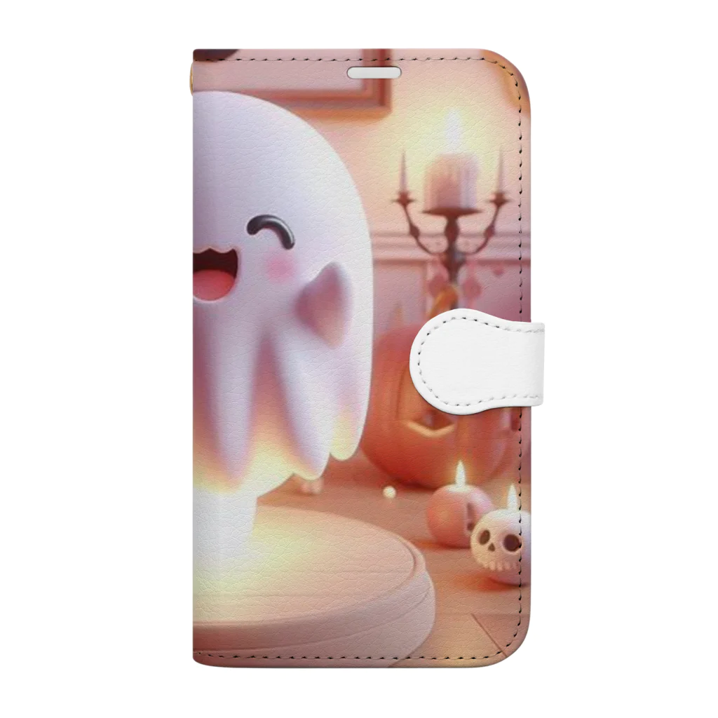 終わらない夢🌈の可愛いオバケ👻ちゃん💞 Book-Style Smartphone Case