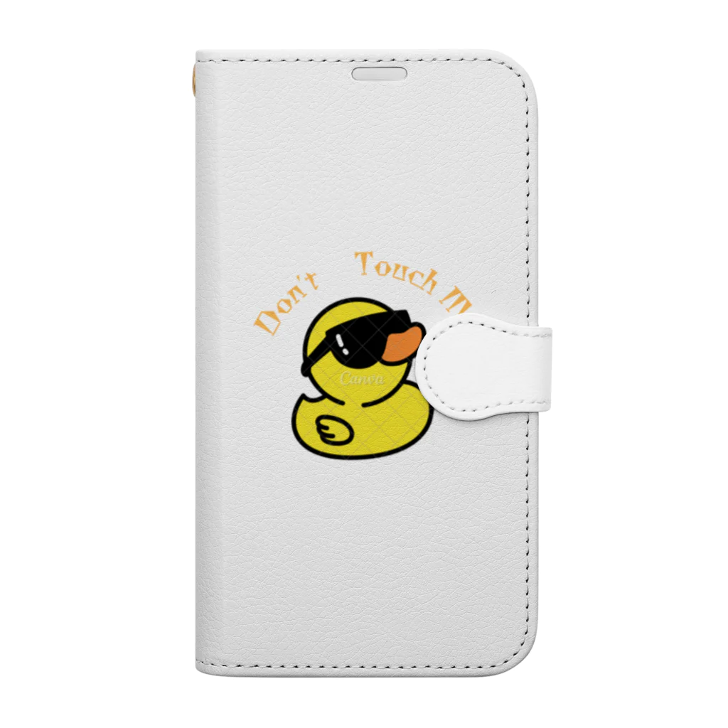 にゃんこのサングラス　アヒル Book-Style Smartphone Case