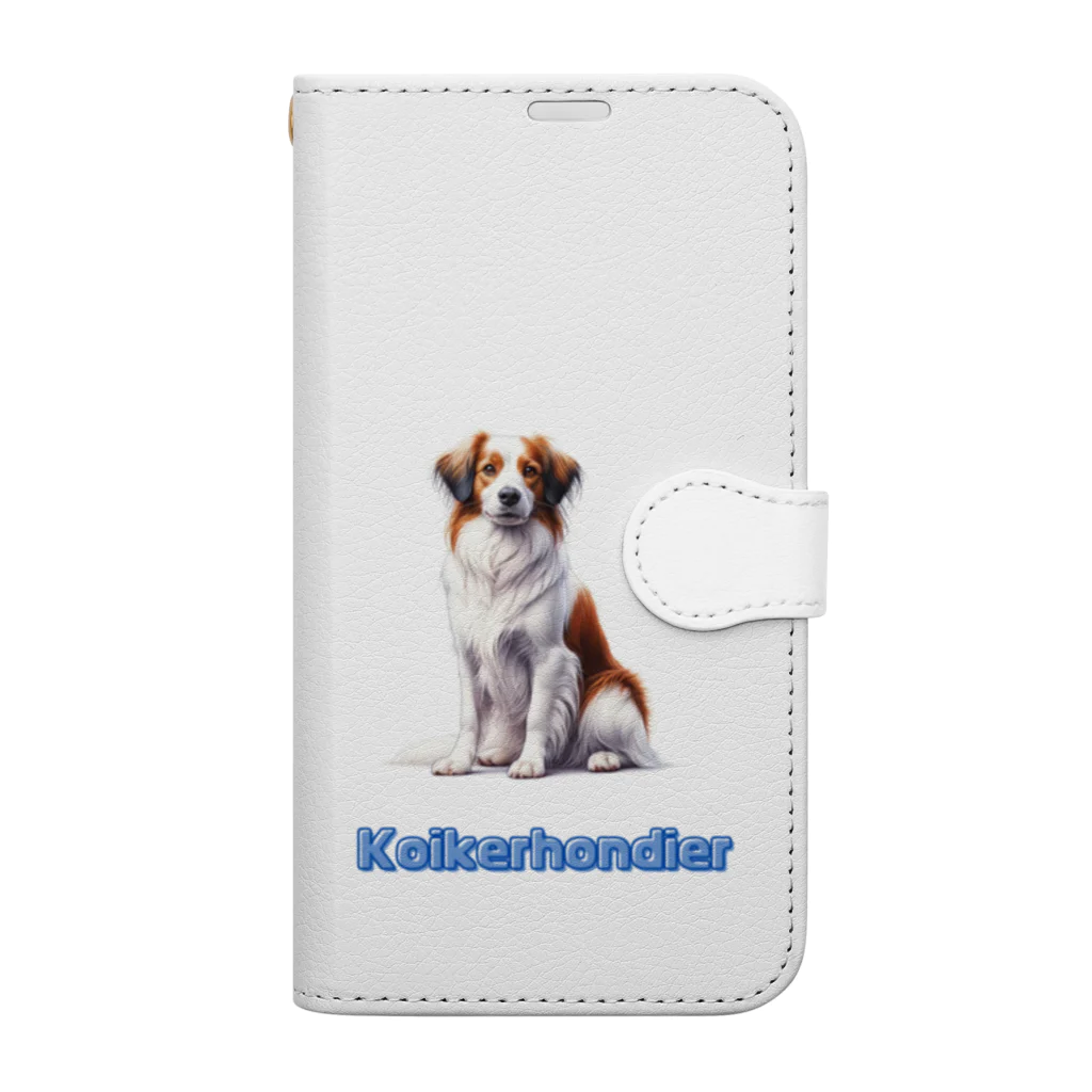 29chanのkoikerhondier犬 手帳型スマホケース