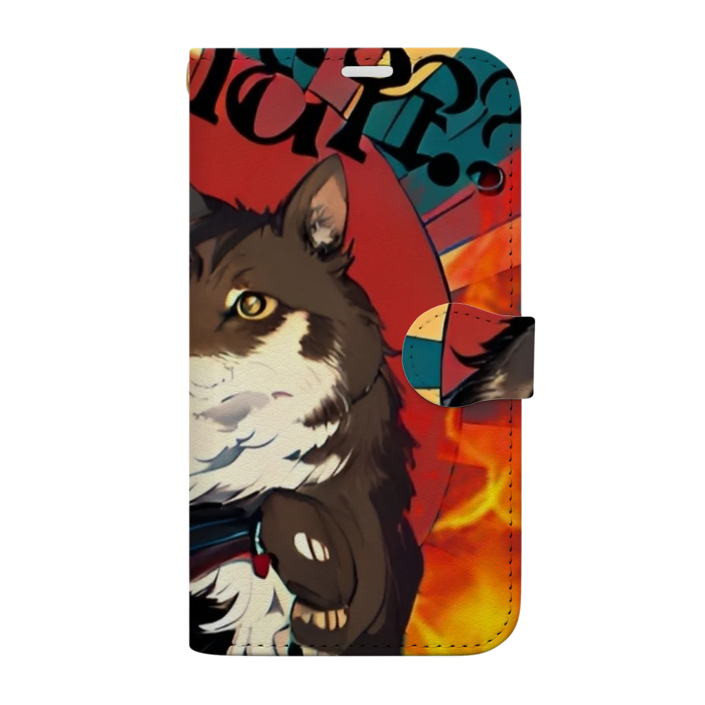 OSV.DEAR.XXX のking of the cat world Book-Style Smartphone Case