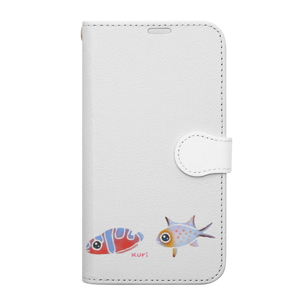 栗坊屋の幼魚だから小さいよ Book-Style Smartphone Case