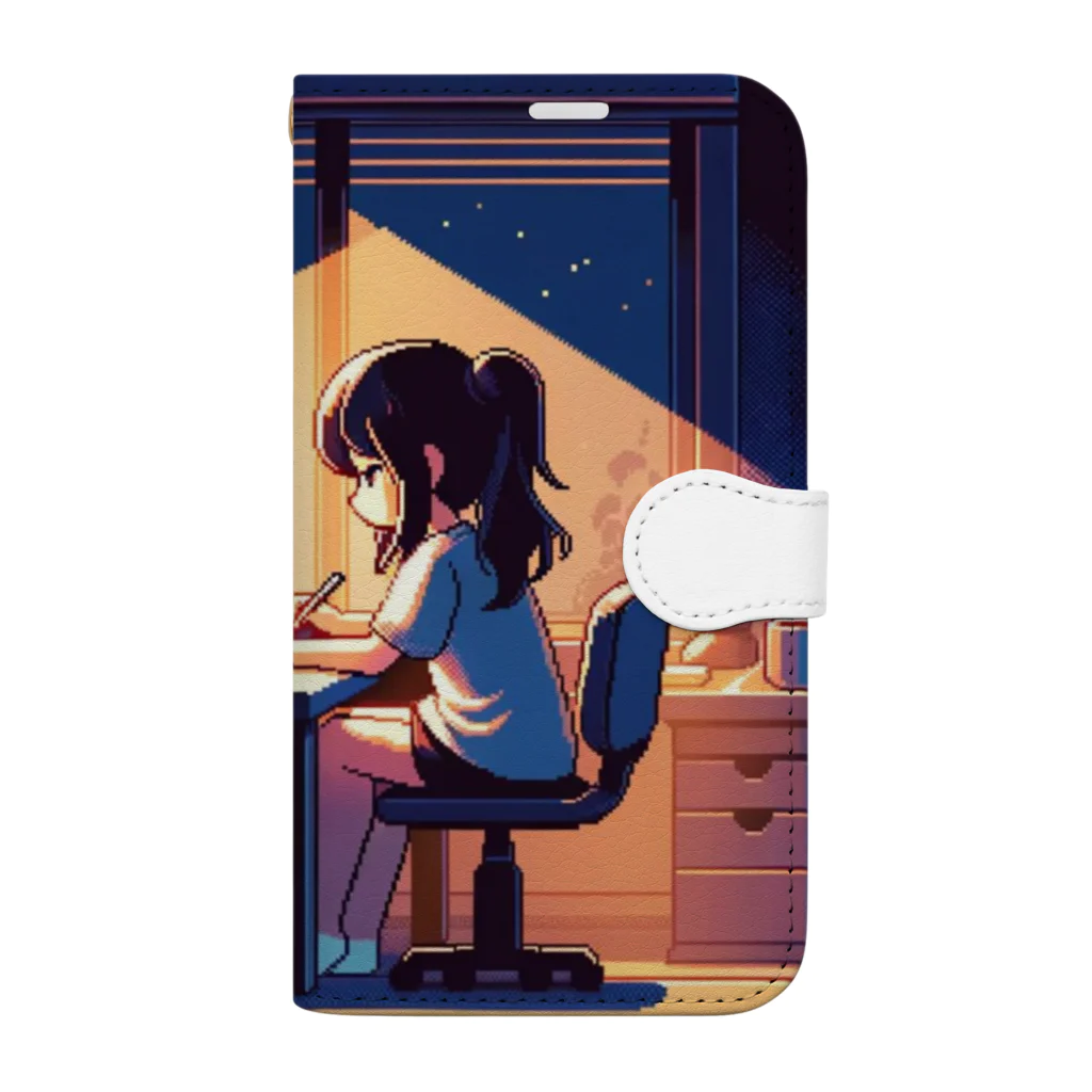 蒲田　次郎のピクセルエモチルガール Book-Style Smartphone Case