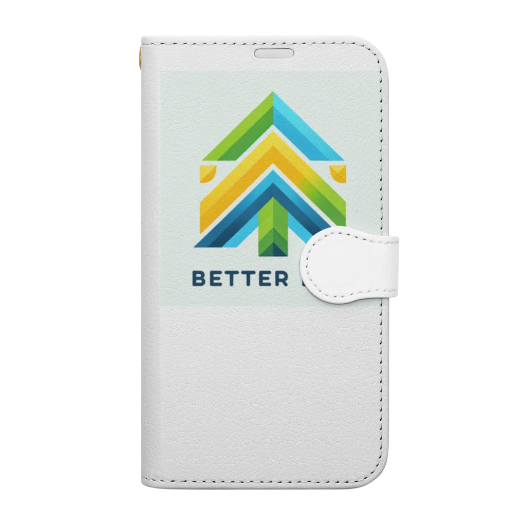 ねこにんじゃショップのBetter Life 手帳型スマホケース