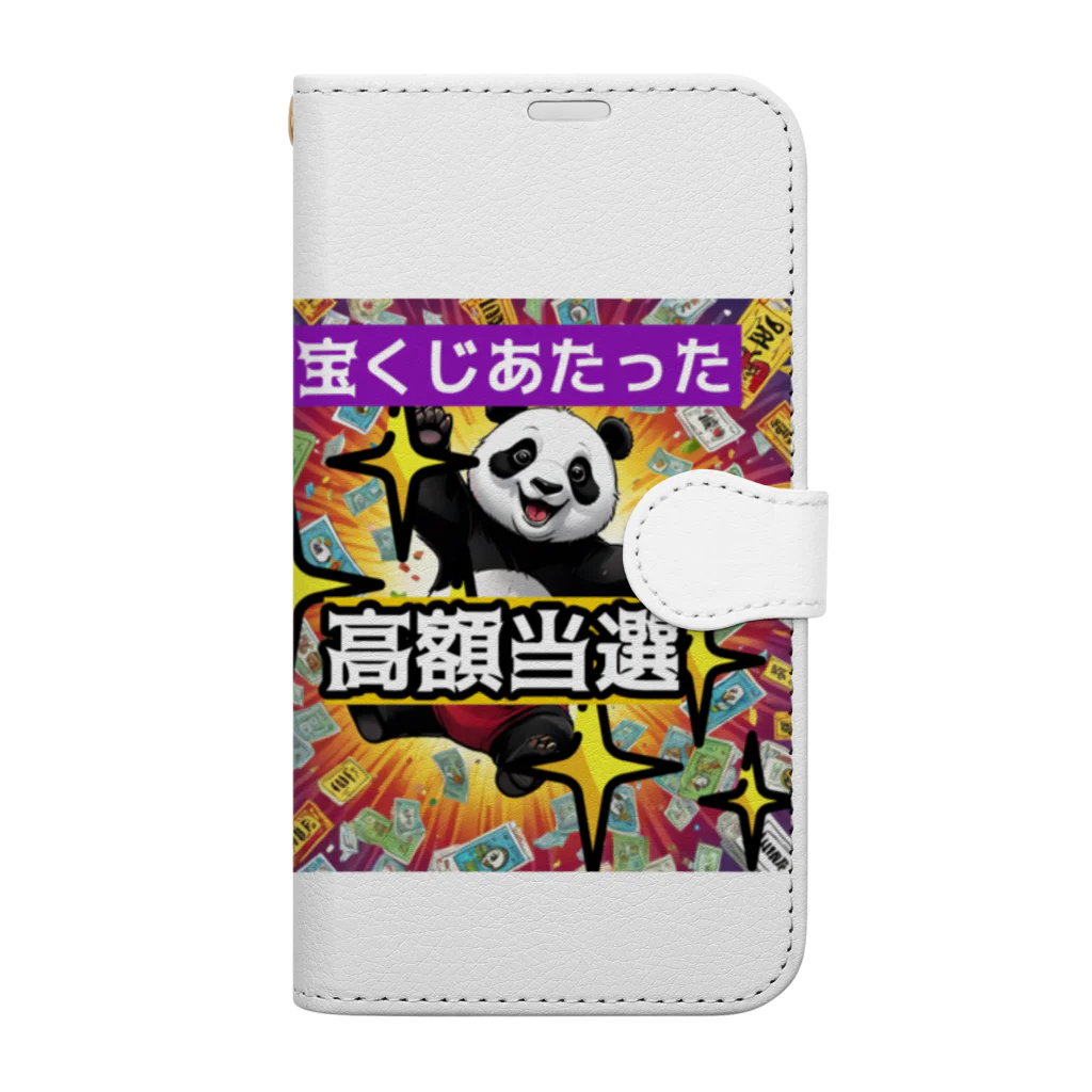 Lucky🍀のラッキーパンダ🐼 Book-Style Smartphone Case