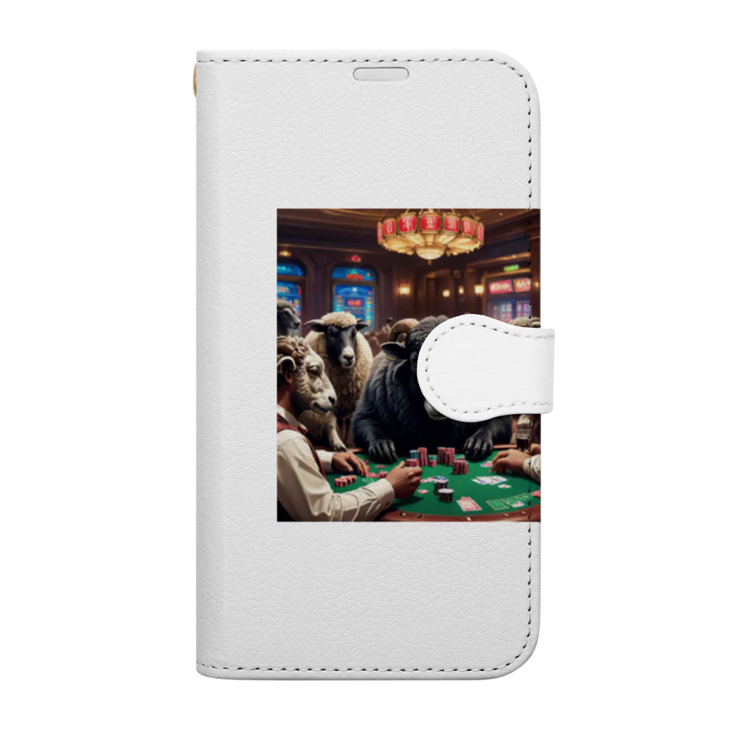 kurohituji-33のBLACKＳＨＥＥＰ Book-Style Smartphone Case