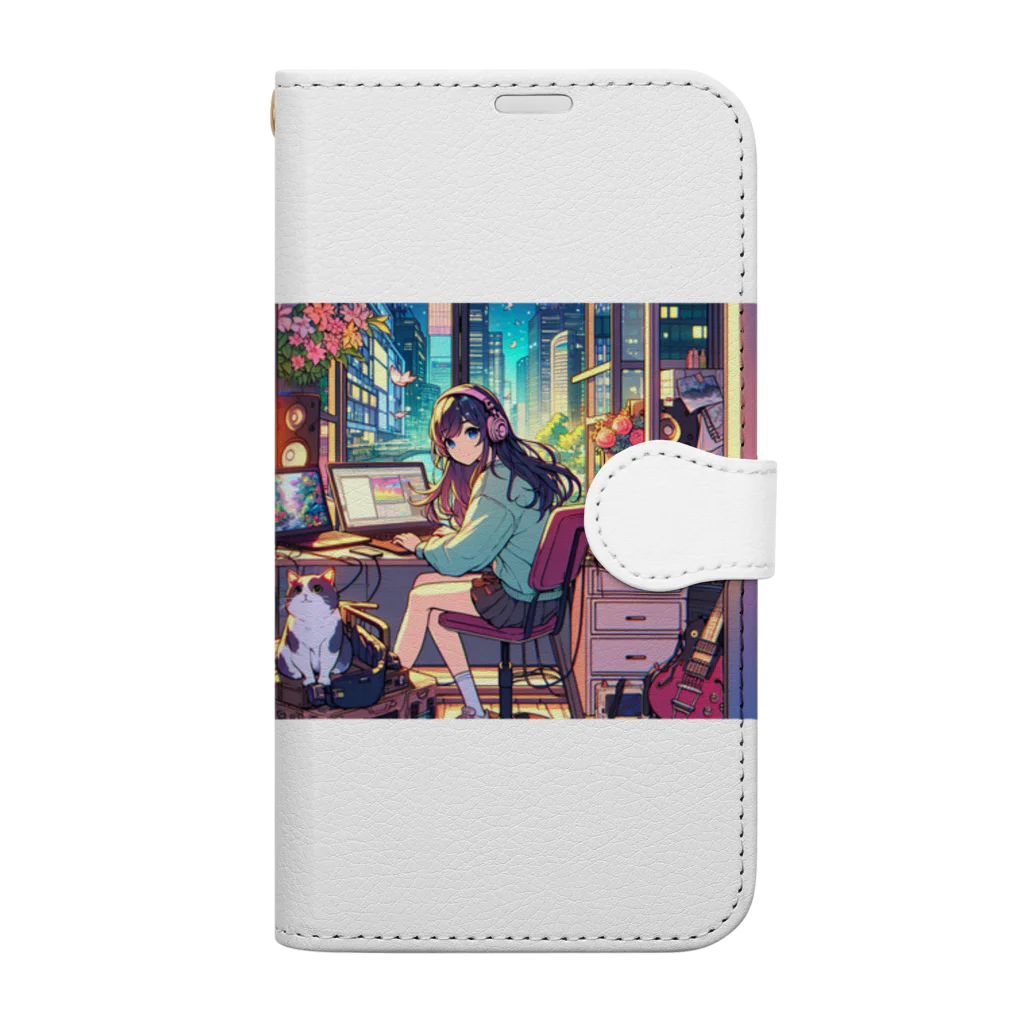 cut_junの耳が聞こえない作曲家 Book-Style Smartphone Case