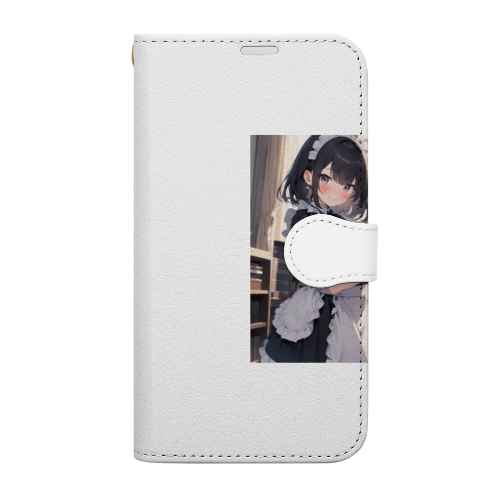 sion1010のメイド美少女 Book-Style Smartphone Case