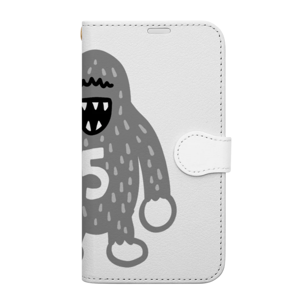 ゴルフバカイラストレーター野村タケオのNOM SHOPのシバヲ　モノクログッズ Book-Style Smartphone Case