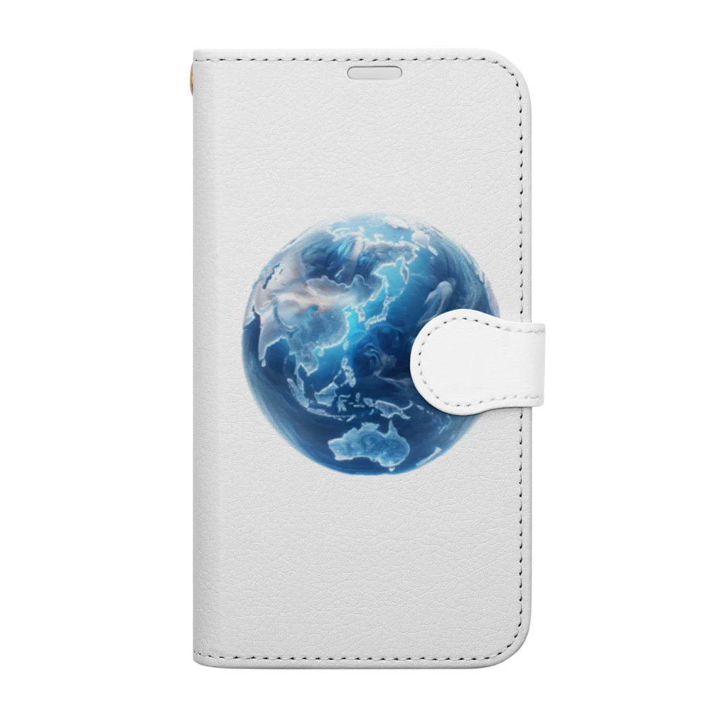 Ryoukaの地球_ガラス玉 Book-Style Smartphone Case