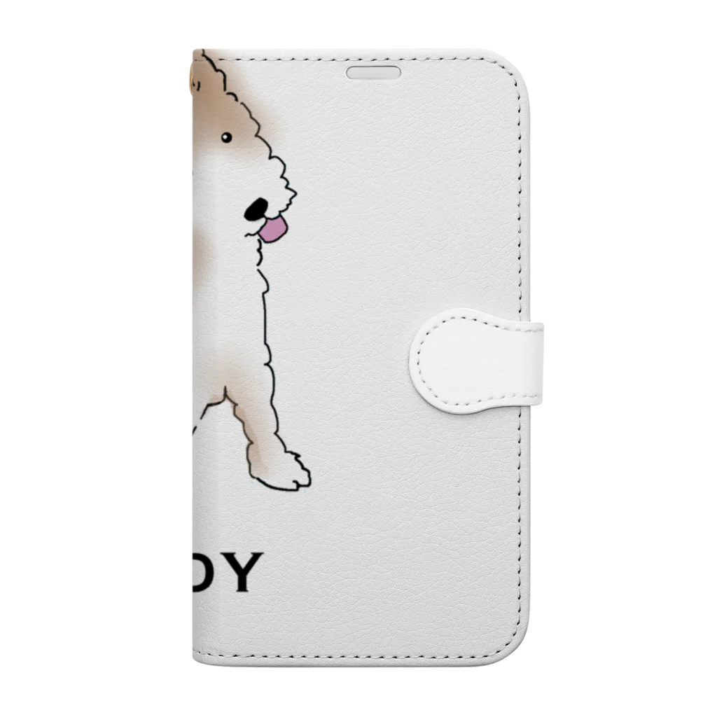 I Love Dog 0467のワイヤー・フォックス・テリア Book-Style Smartphone Case