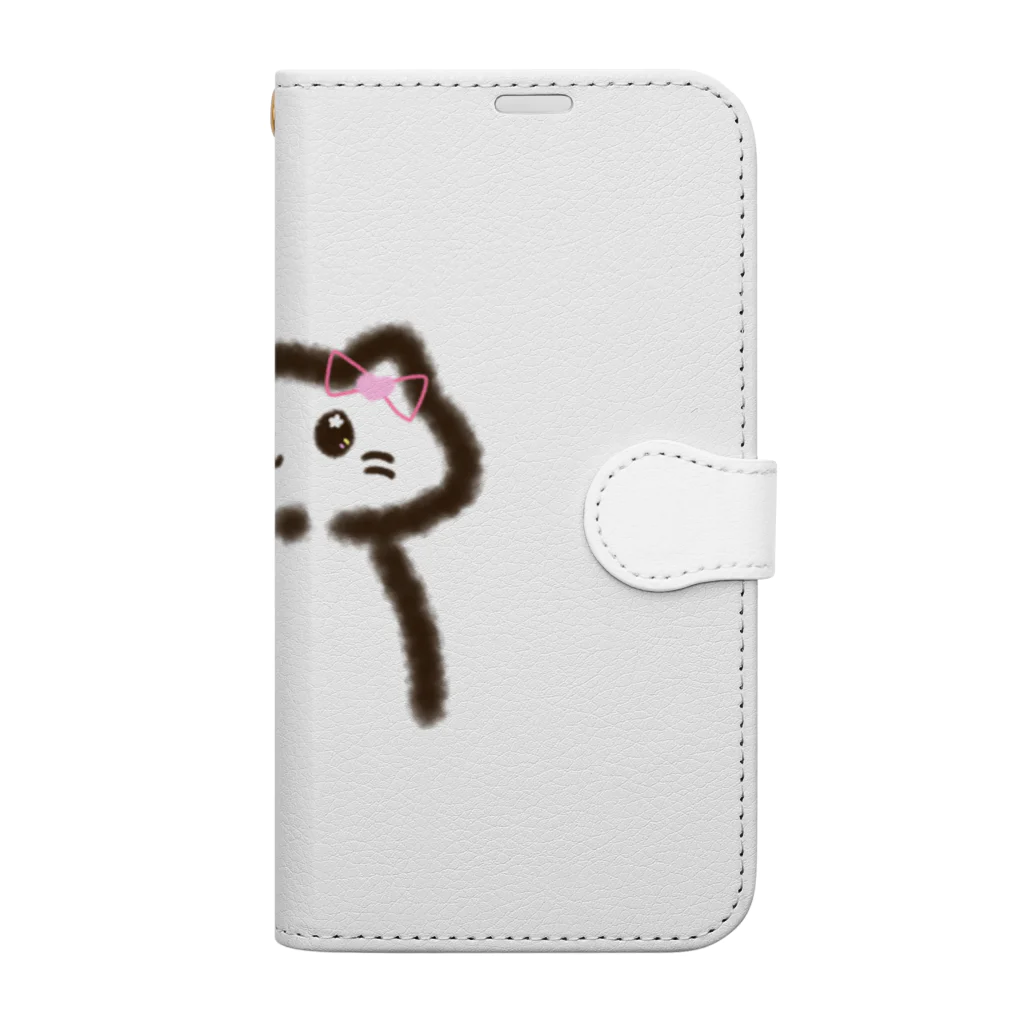 Soda floatのねこ Book-Style Smartphone Case