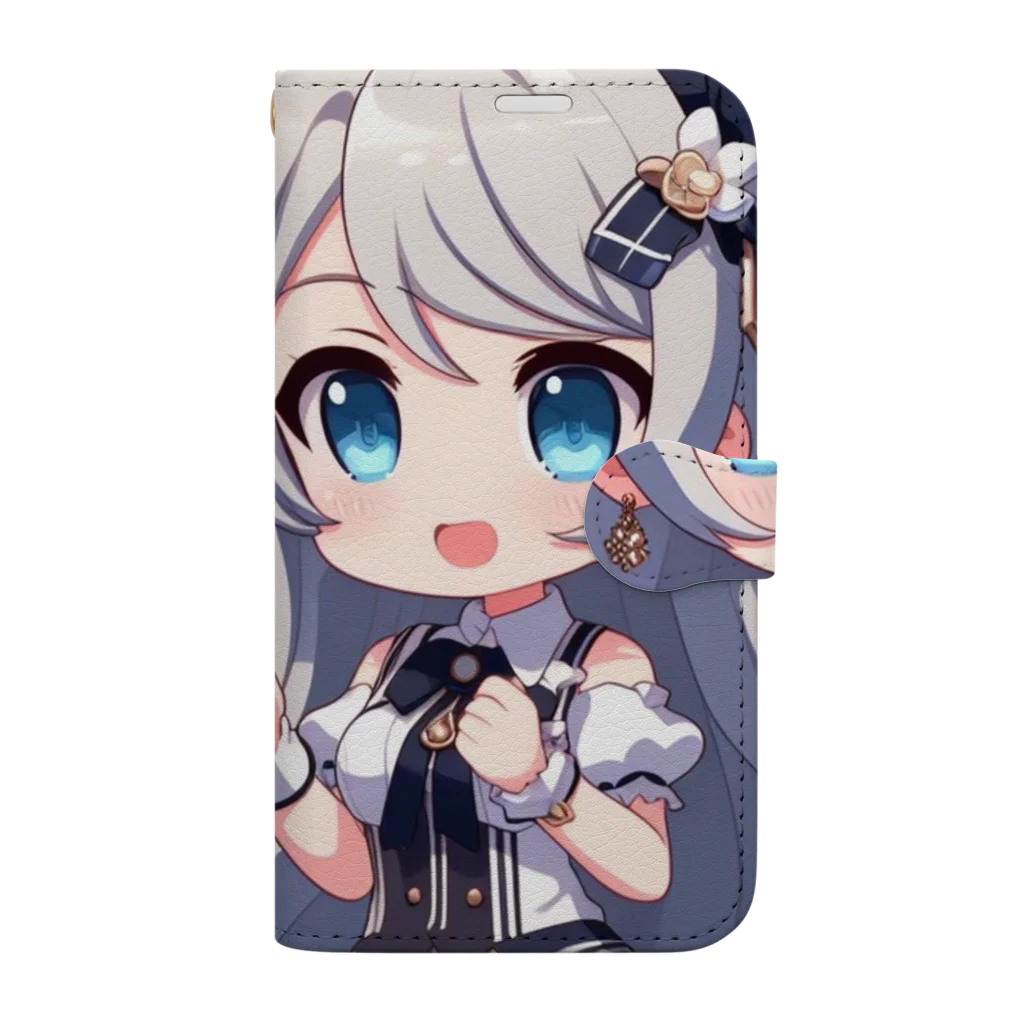 kun_のスポットライトを浴びる可愛らしいアイドルたち Book-Style Smartphone Case