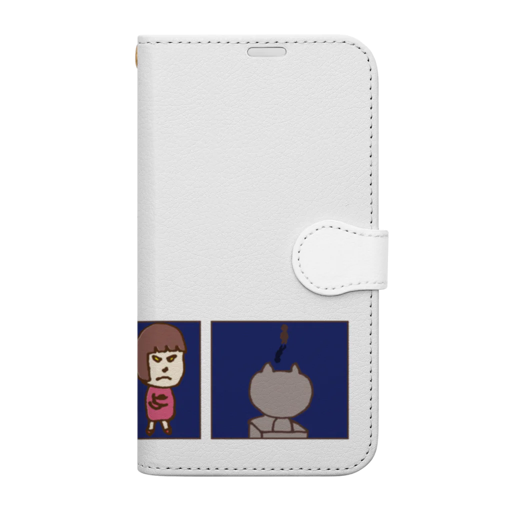 oniyanma64の猫と私と Book-Style Smartphone Case