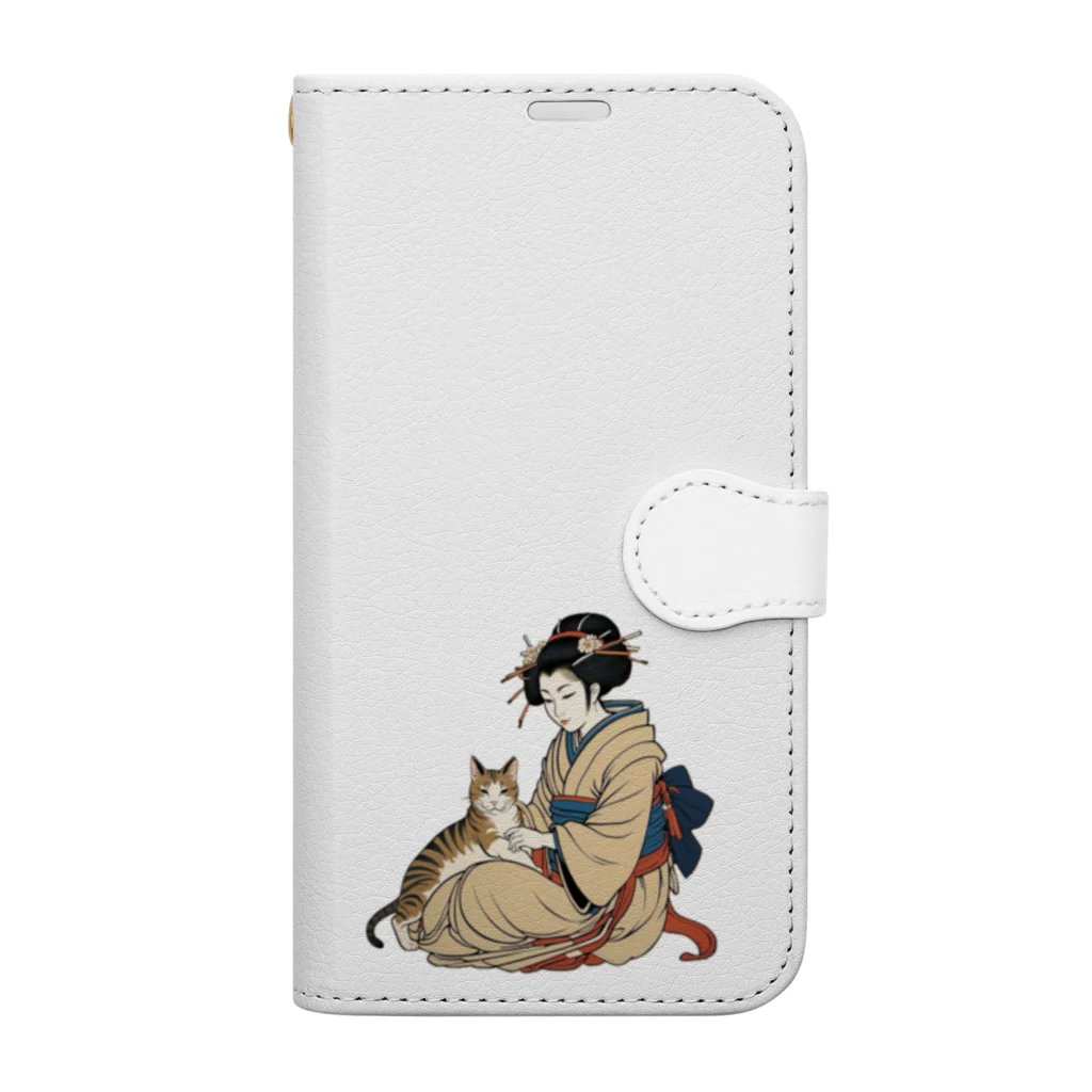 Be.BonHa 【ビーボナ】のいつの時代も猫が好き Book-Style Smartphone Case