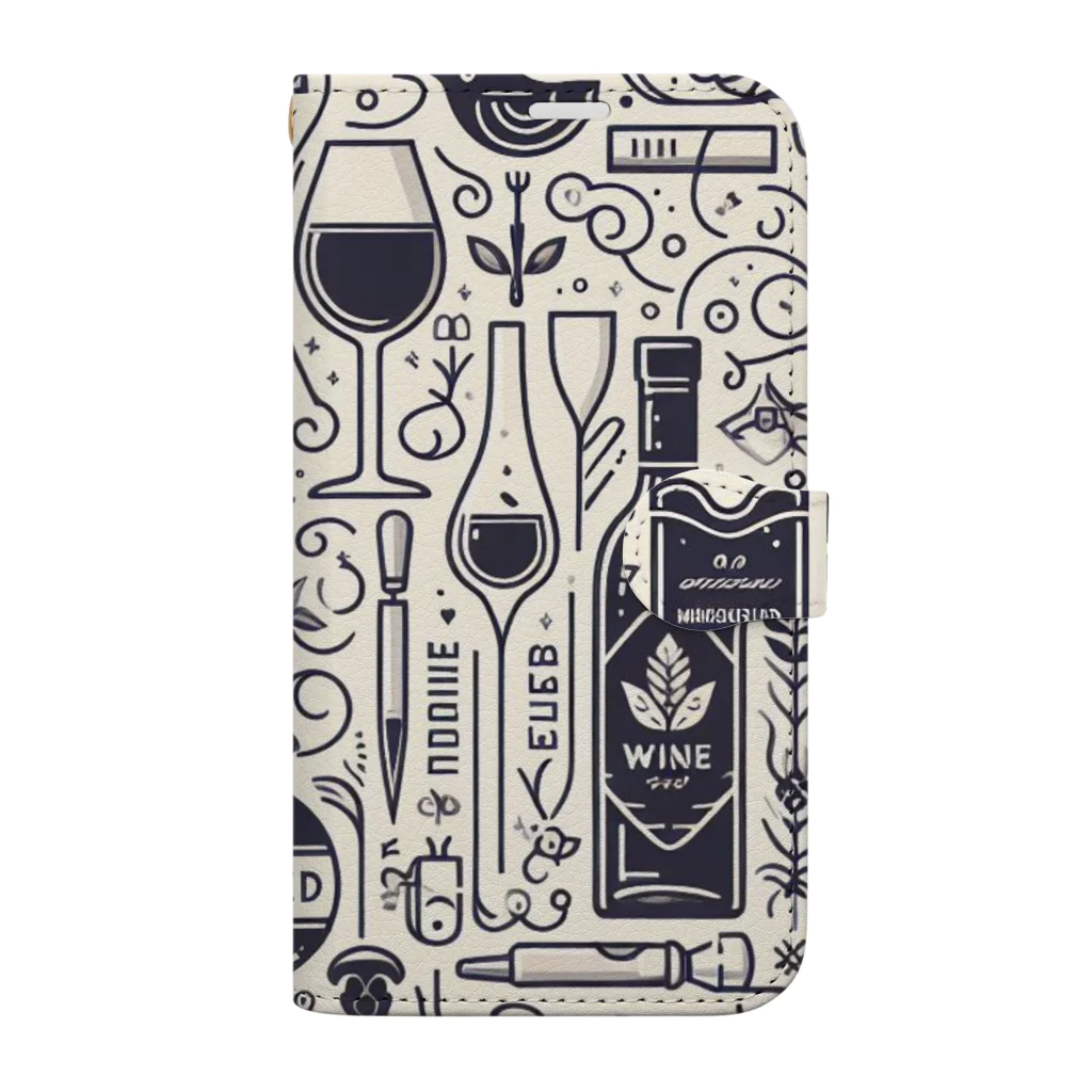 MOONY'S Wine ClosetのGrape’s Jewel Box Book-Style Smartphone Case