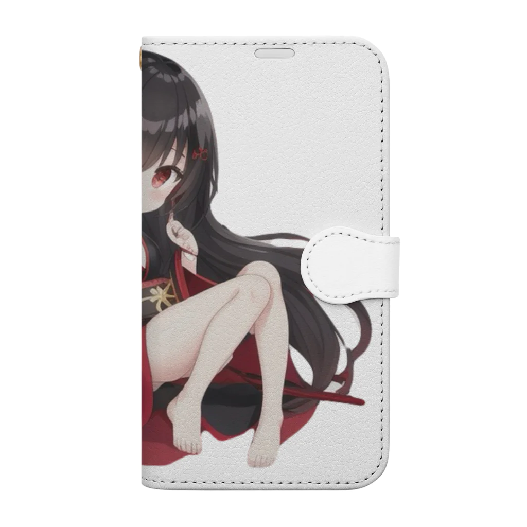 studio AzurのArca 晴れ着ディフォルメ Book-Style Smartphone Case