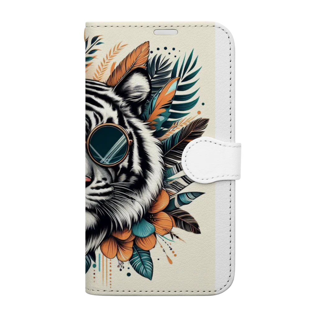 ビギニングストアのTIGER Book-Style Smartphone Case