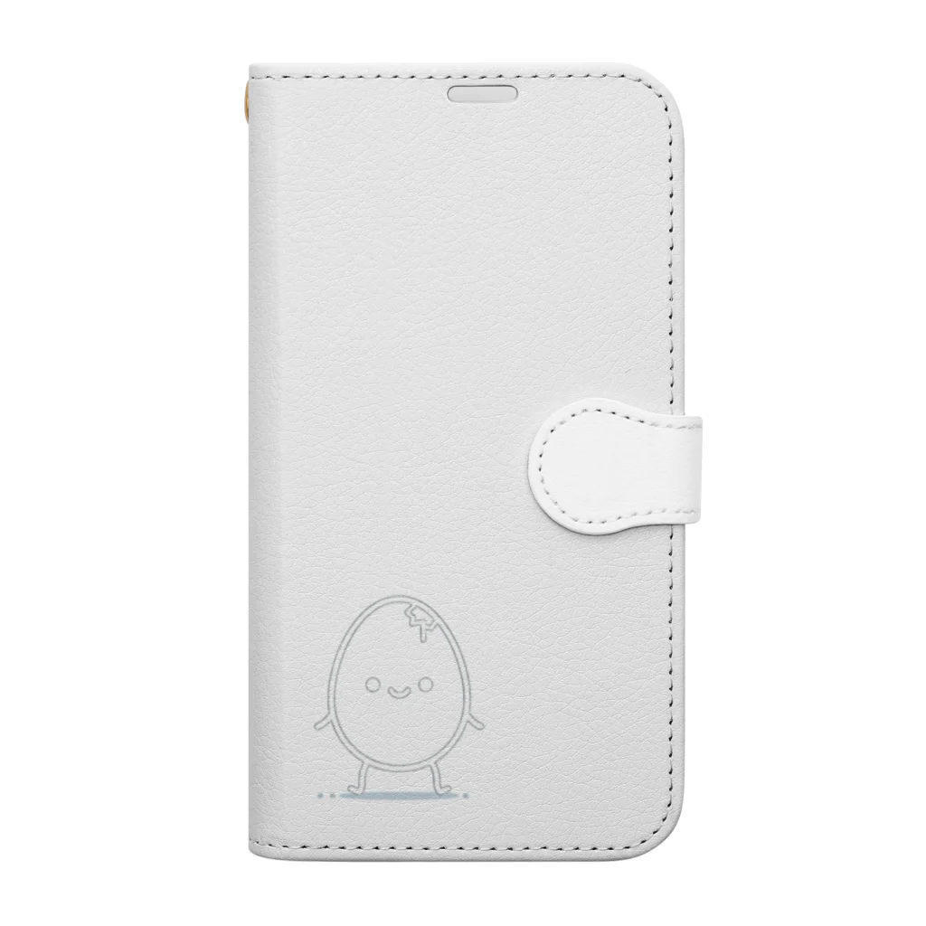 きのこのわけあり白たまご Book-Style Smartphone Case