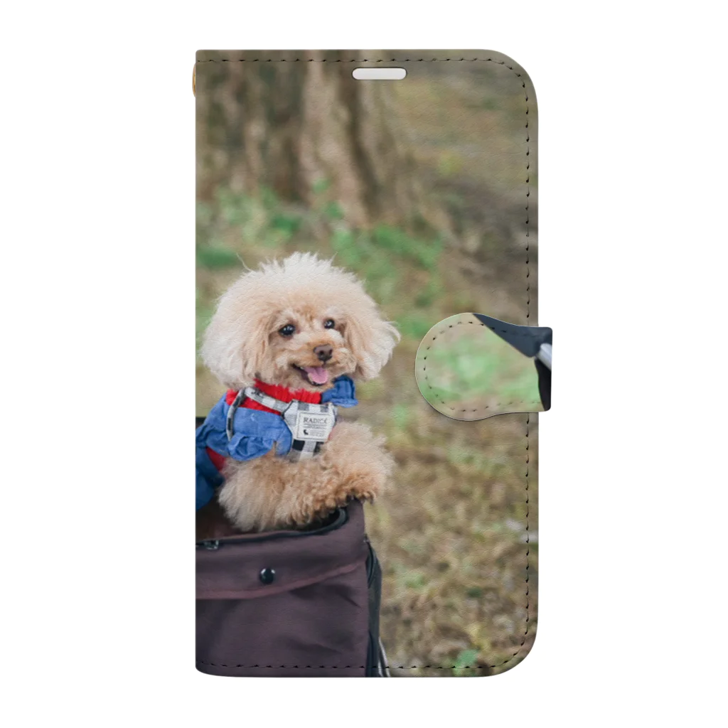 stay_128のトイプードルアイテム Book-Style Smartphone Case