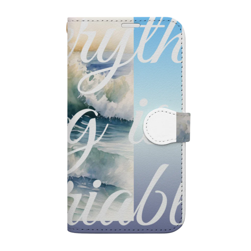 shinn_ryokuの海をみている Book-Style Smartphone Case