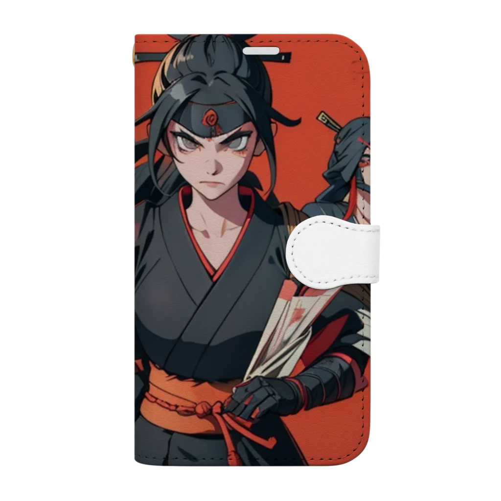 kimono_musume  AI artのscene12 Book-Style Smartphone Case