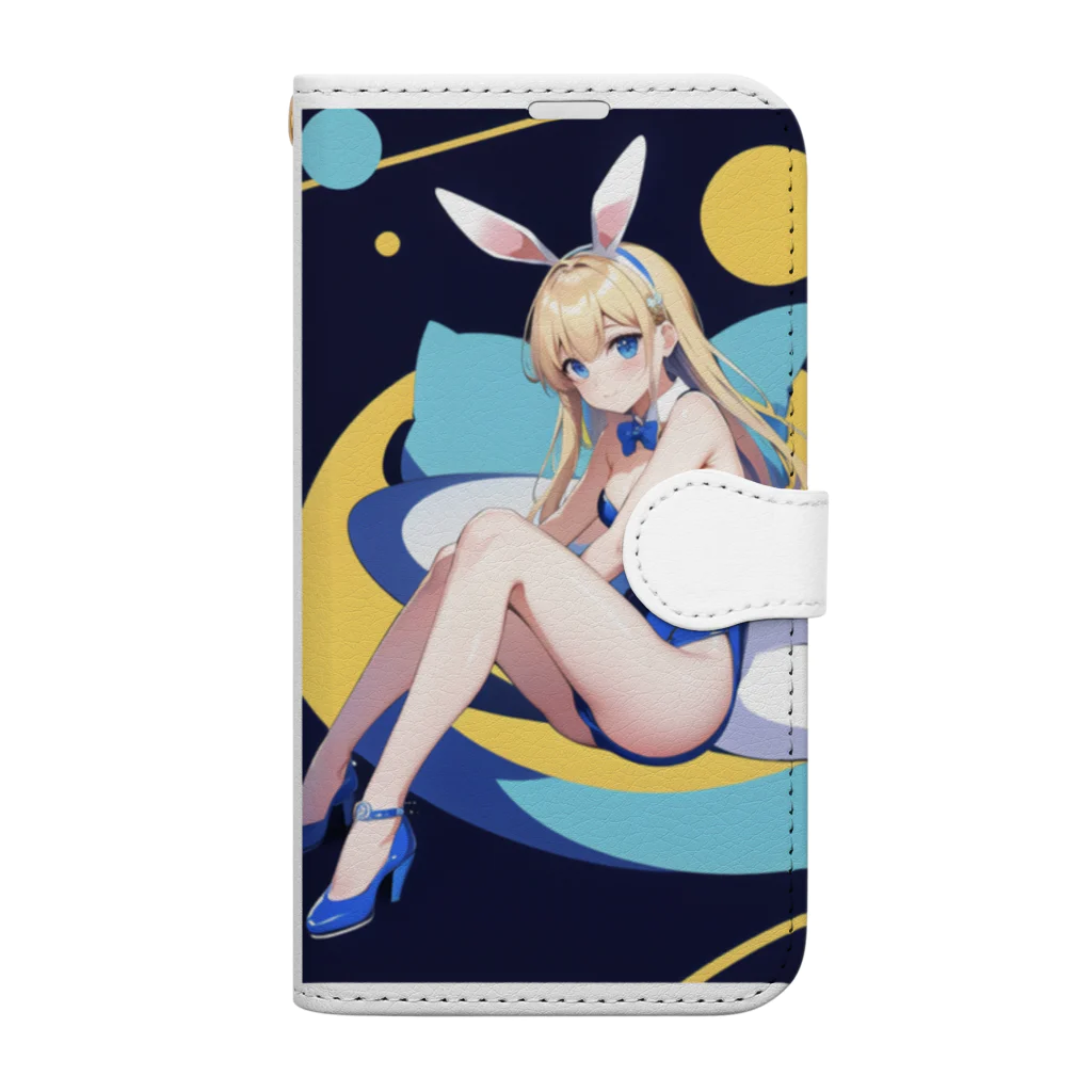 Animask-Storeのスペース・ラビ子ちゃん Book-Style Smartphone Case