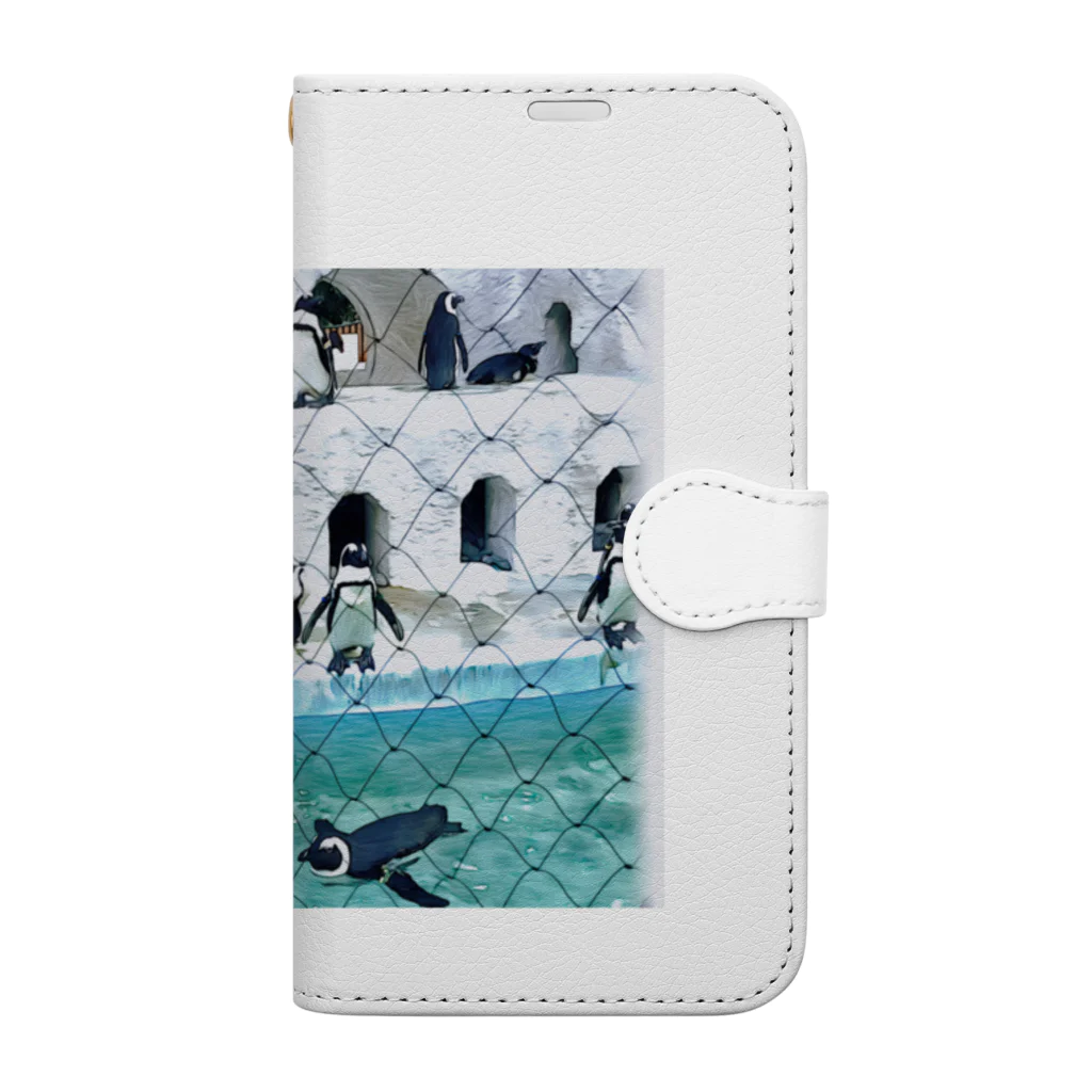 kuro5-67の可愛いペンギン Book-Style Smartphone Case