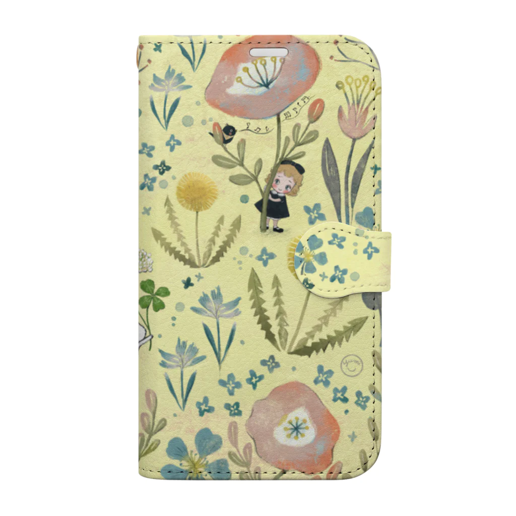 Yumi ＋ Artの春のかくれんぼ Book-Style Smartphone Case