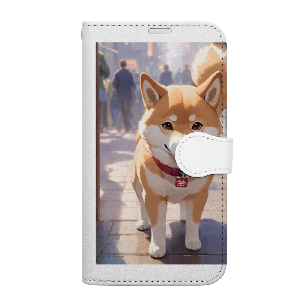 konoha_0326のしば犬くん Book-Style Smartphone Case