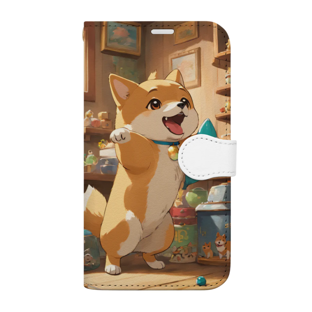 konoha_0326のしば犬くん Book-Style Smartphone Case