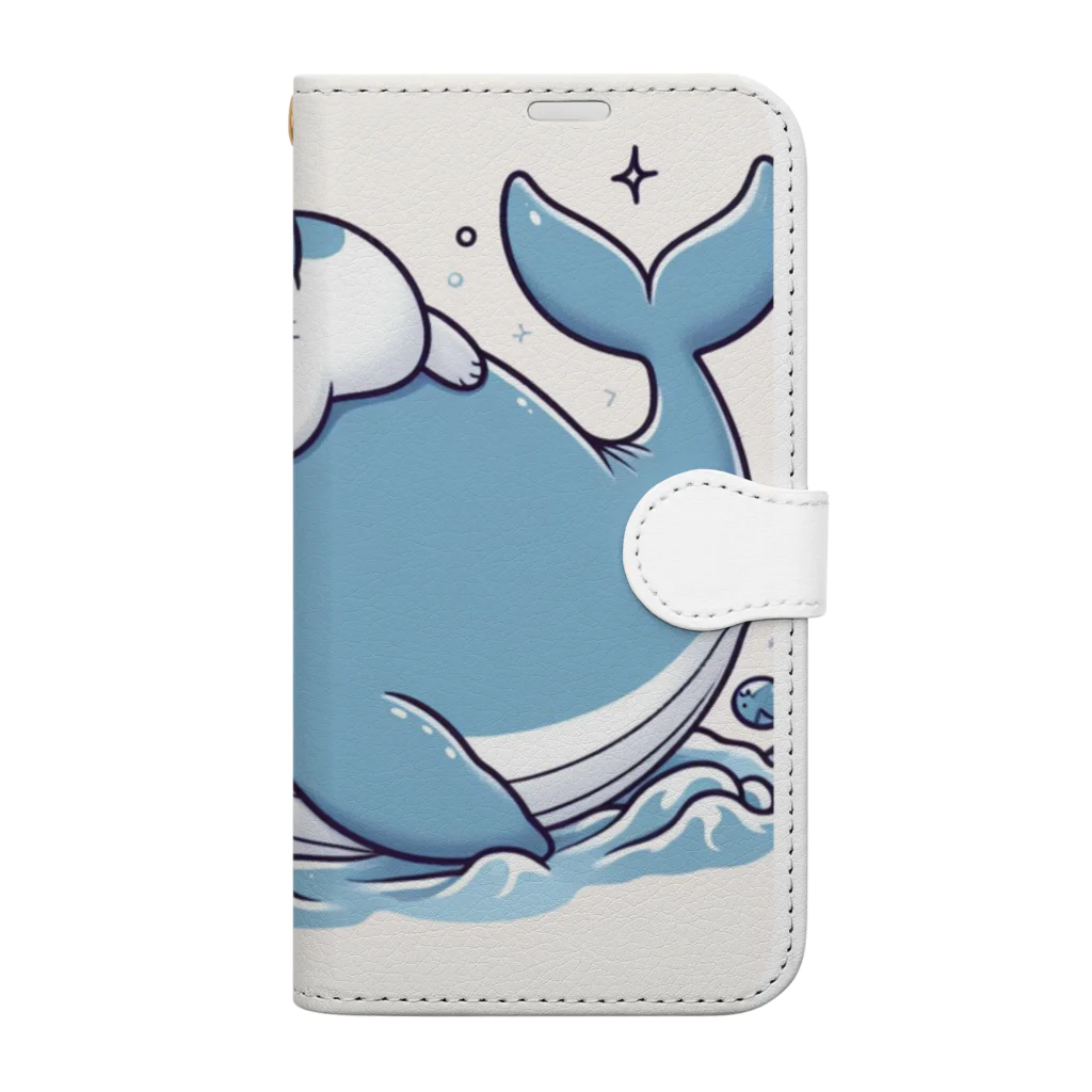 ニャーちゃんショップの眠りネコ Book-Style Smartphone Case