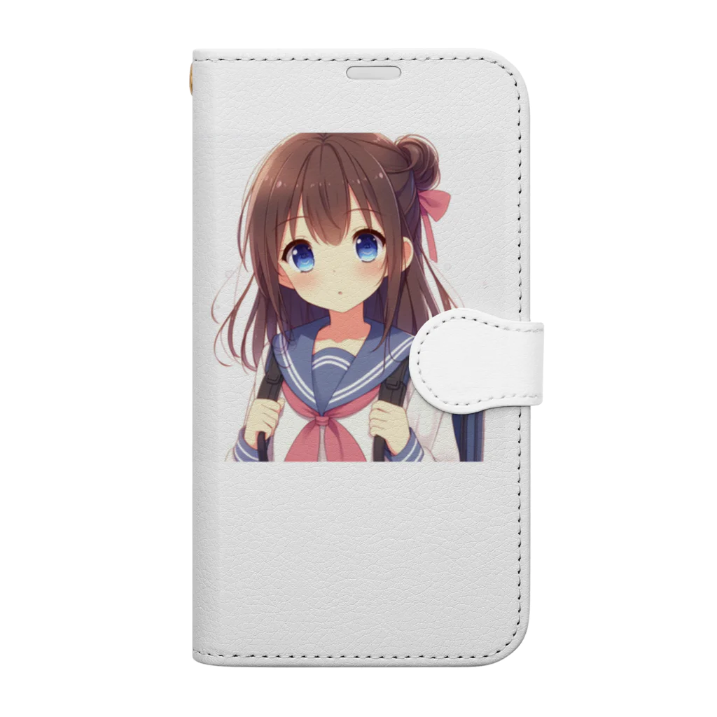 クノイチの館のもふもふでキュートな女の子 Book-Style Smartphone Case