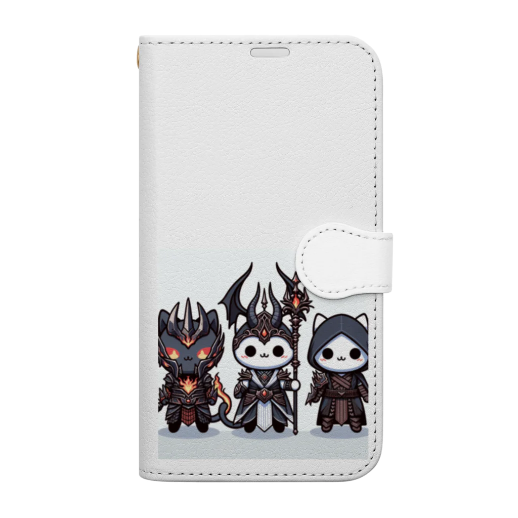 にゃんラボの魔王にゃんこと側近にゃんこ Book-Style Smartphone Case