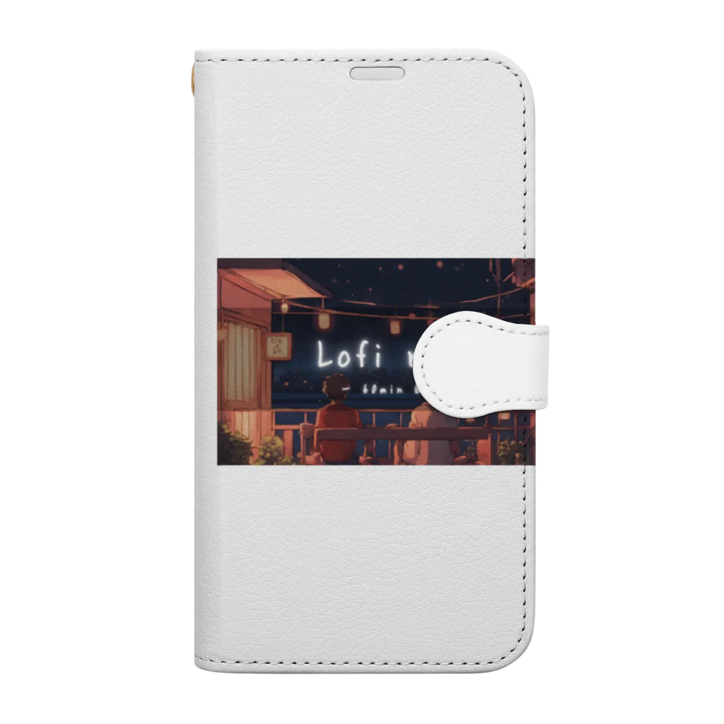 sa_gojoのLofi relux Book-Style Smartphone Case