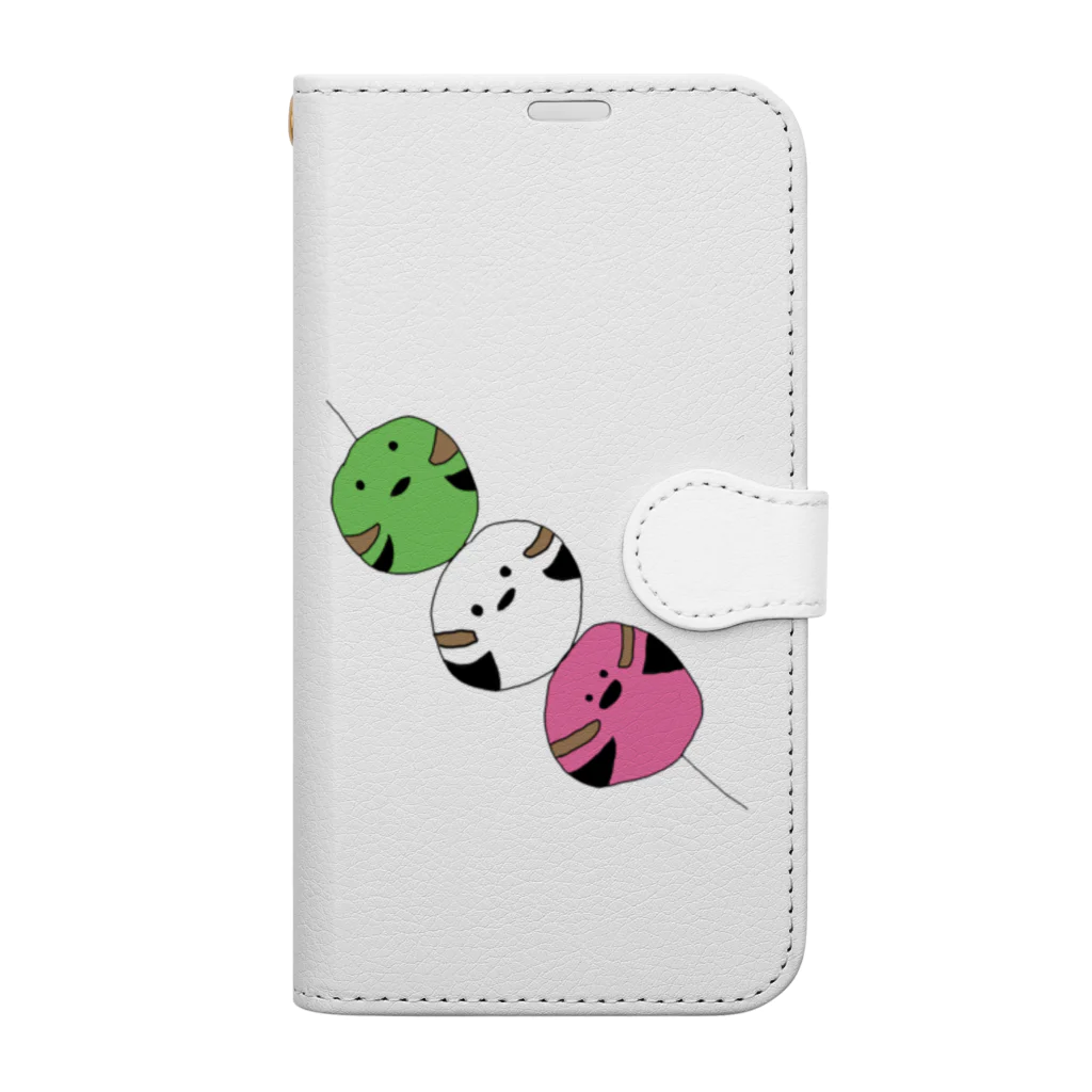 holly_birdsの【ばーず】シマエナガ団子 Book-Style Smartphone Case