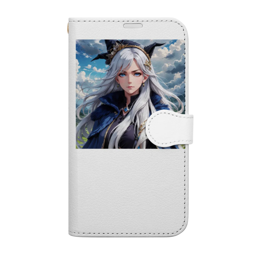 levi shopの銀髪の魔女 Book-Style Smartphone Case