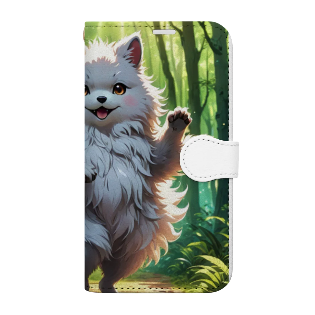 RM88の踊る猫様 Book-Style Smartphone Case