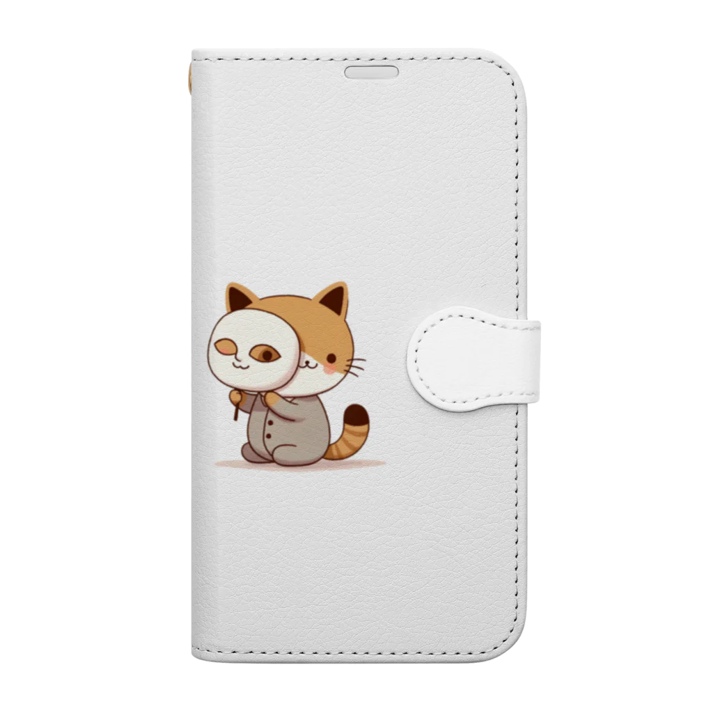 K'ramaの猫の仮面 Book-Style Smartphone Case