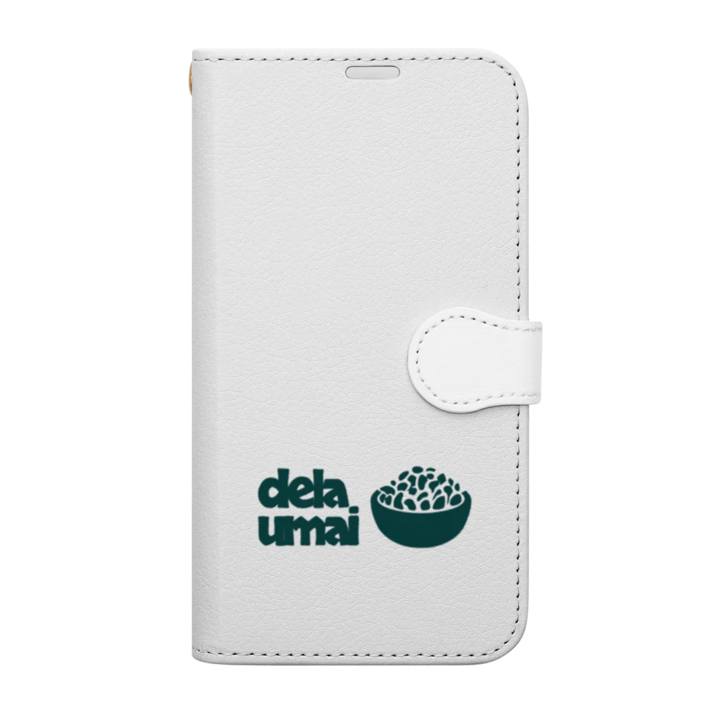 carl-carlのdela umai ライスTシャツ Book-Style Smartphone Case