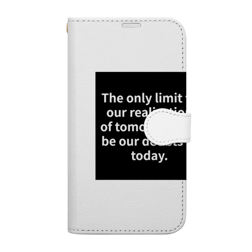 R.O.Dの"The only limit to our realization of tomorrow will be our doubts of today." - Franklin D.  Book-Style Smartphone Case