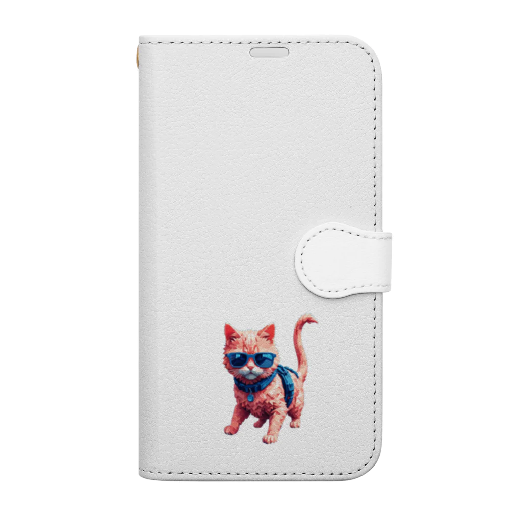 メロンパン猫のイケ猫 Book-Style Smartphone Case