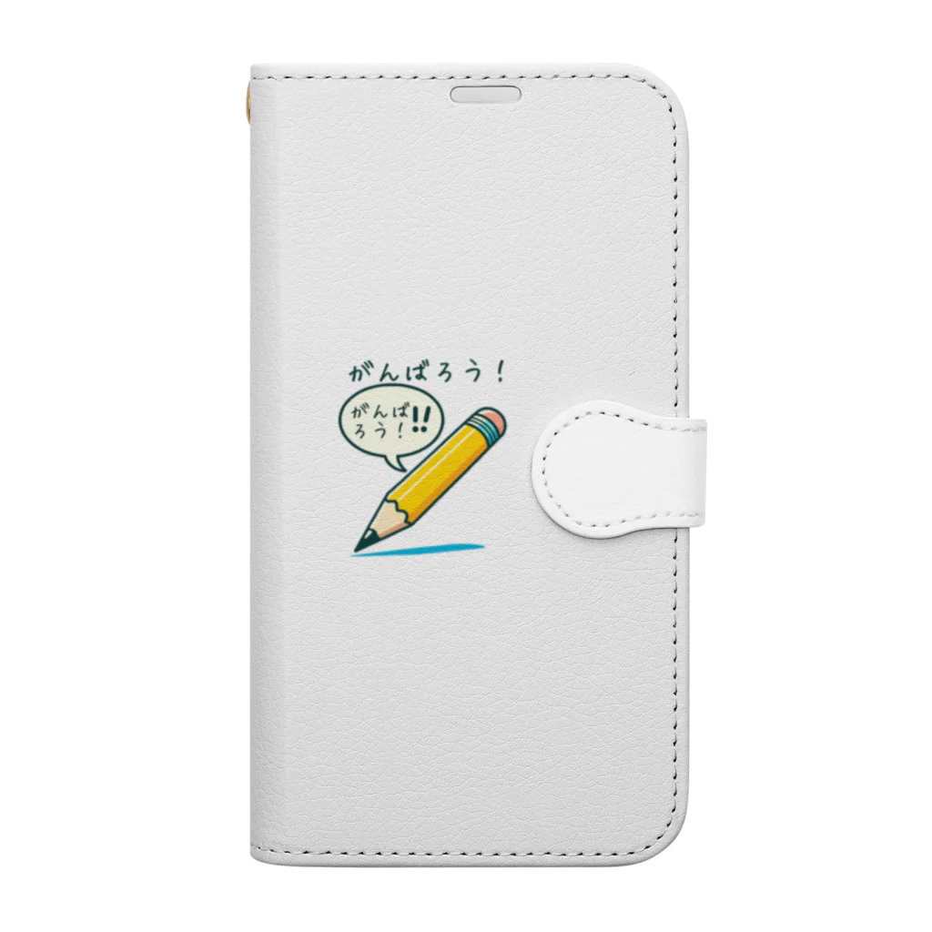 amijakoの日常を彩る文房具スタンプ！ Book-Style Smartphone Case