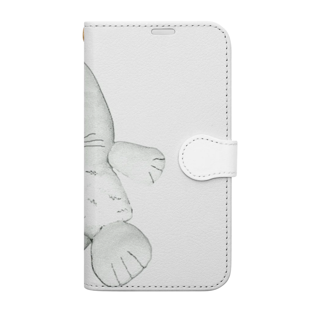 PAW WOW MEOWのおとぼけラビット Book-Style Smartphone Case